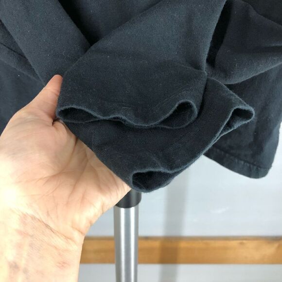 ROOTS 73 Black Fitted Long Sleeve Tee Sz L - Picture 3 of 5